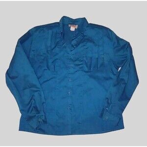 5/$25 Circle T Rough Rider Pleated Shoulder Collar Button Up Western Shirt